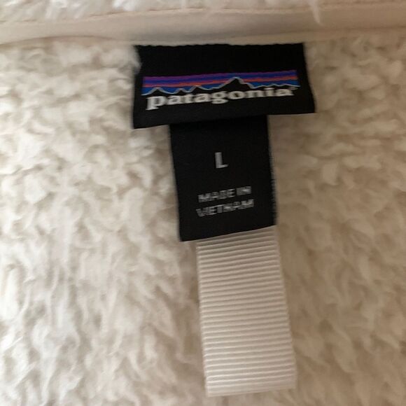 Patagonia‎ Women’s Los Gatos 1/4 Zip Fleece white cream size large - Picture 6 of 8
